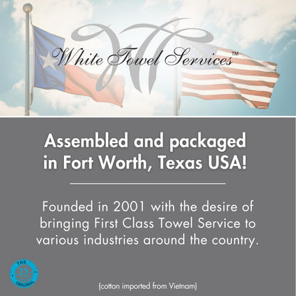 White Towel Services 10" x 10" in Moist Cotton Towel Individually Wrapped - Lemon Scent (Case of 50) - Single-Use Oshibori Style Cotton Hospitality Towels