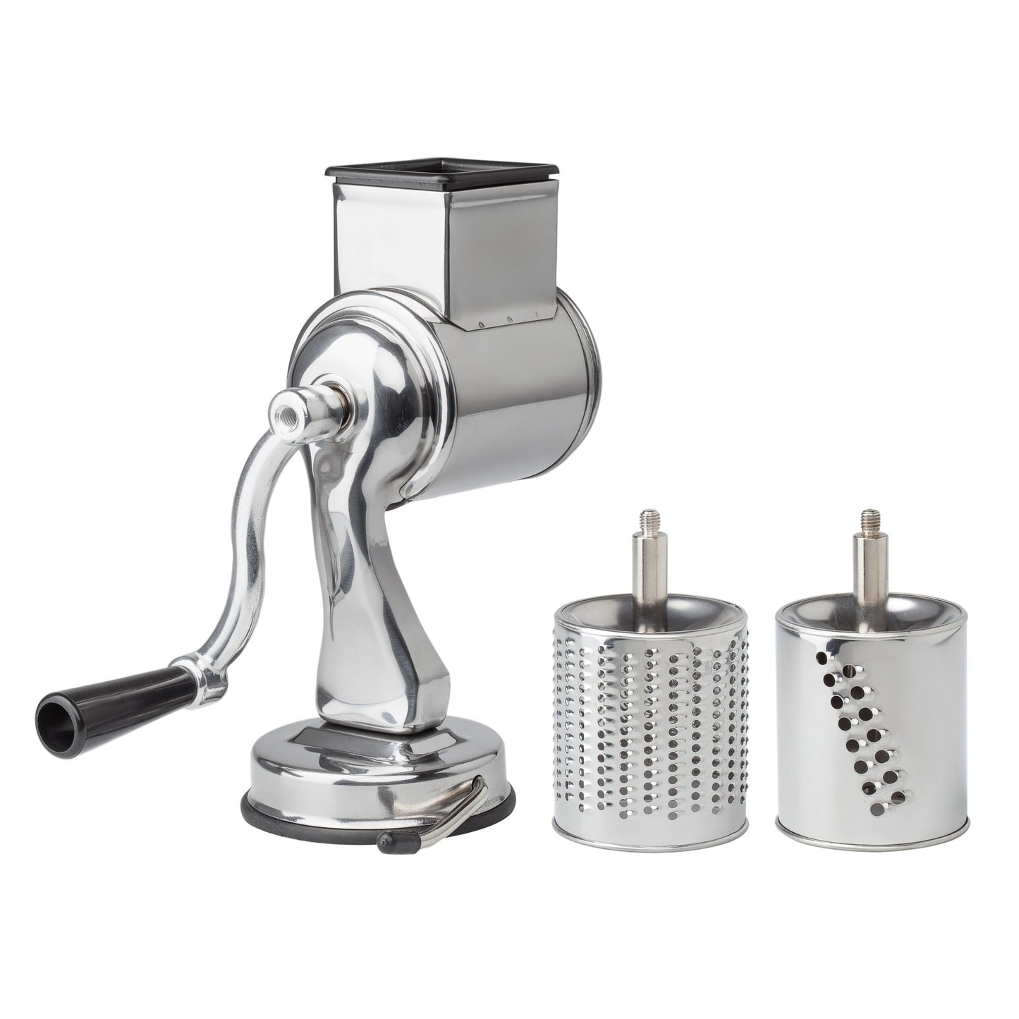 Fantes Cheese Grater with Suction-Base and 2 Drums, The Italian Market Original since 1906