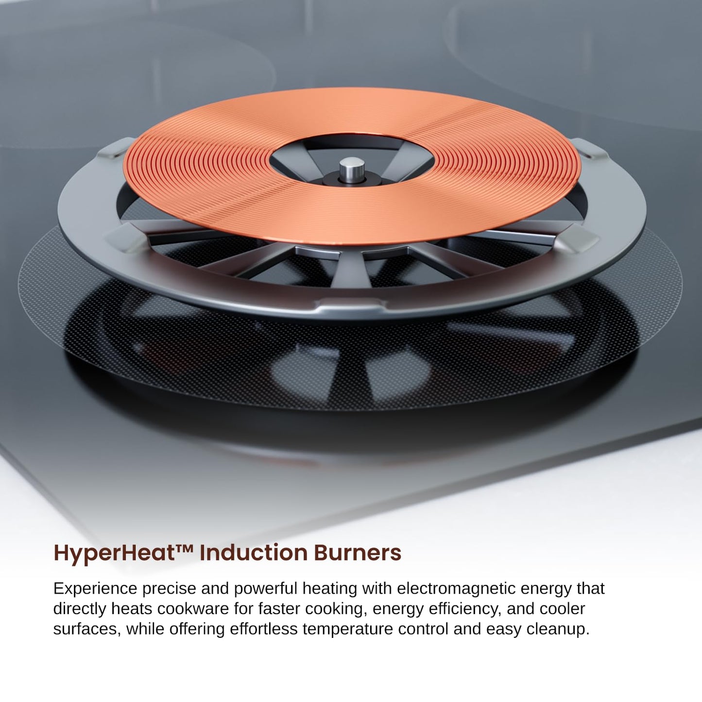 Rangaire RCI301S 30" Induction Cooktop, 8100W, 4 Burners, Built-in Stove Top, Booster & Timer, 9 Power Levels, Slide Touch Control, Child Safety Lock, 240V Hard Wire, Ceramic Surface