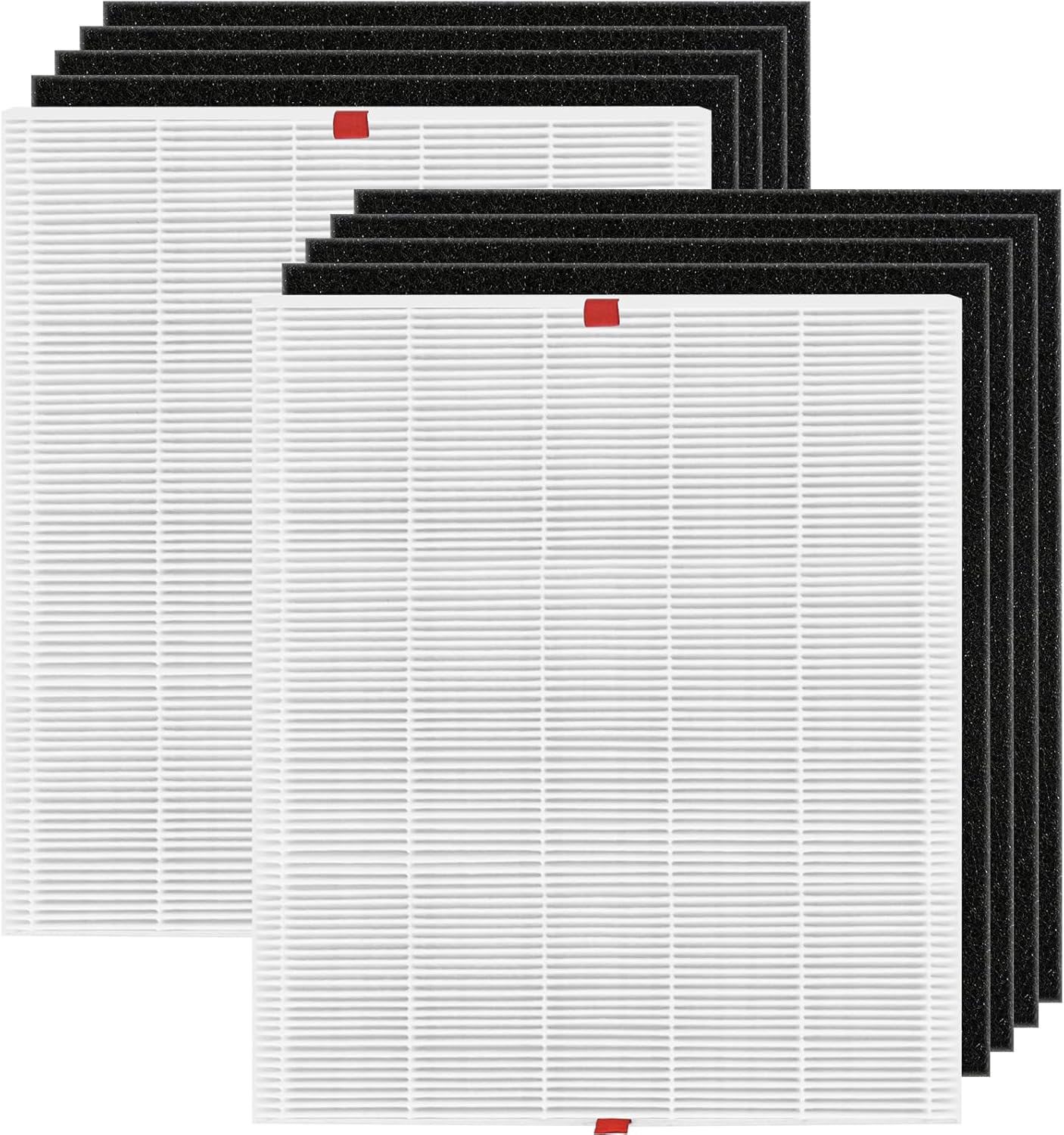 Improvedhand C545 Replacement Filter S for Winix C545 Air Purifier, 2 Pack H13 True Filter and 8 Activated Carbon