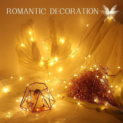 20 2024 2 Pack) Bottle Lights, LED Fairy Lights Battery Operated USB Rechargeable Upgraded Bottle Light with Cork