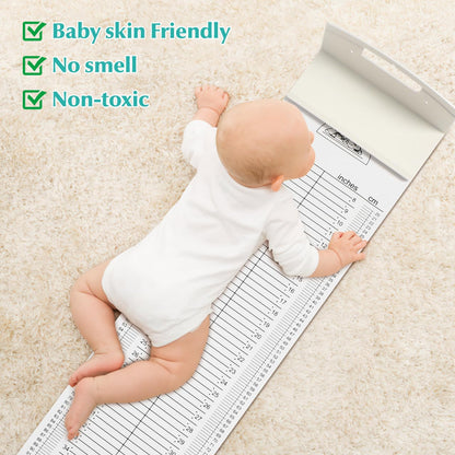 iplusmile Baby Height Measuring Mat, Infantometer Height Chart for Newborns, Toddlers, and Infants Growth Chart for Pediatrician & Home Use & Visits, 52" Long