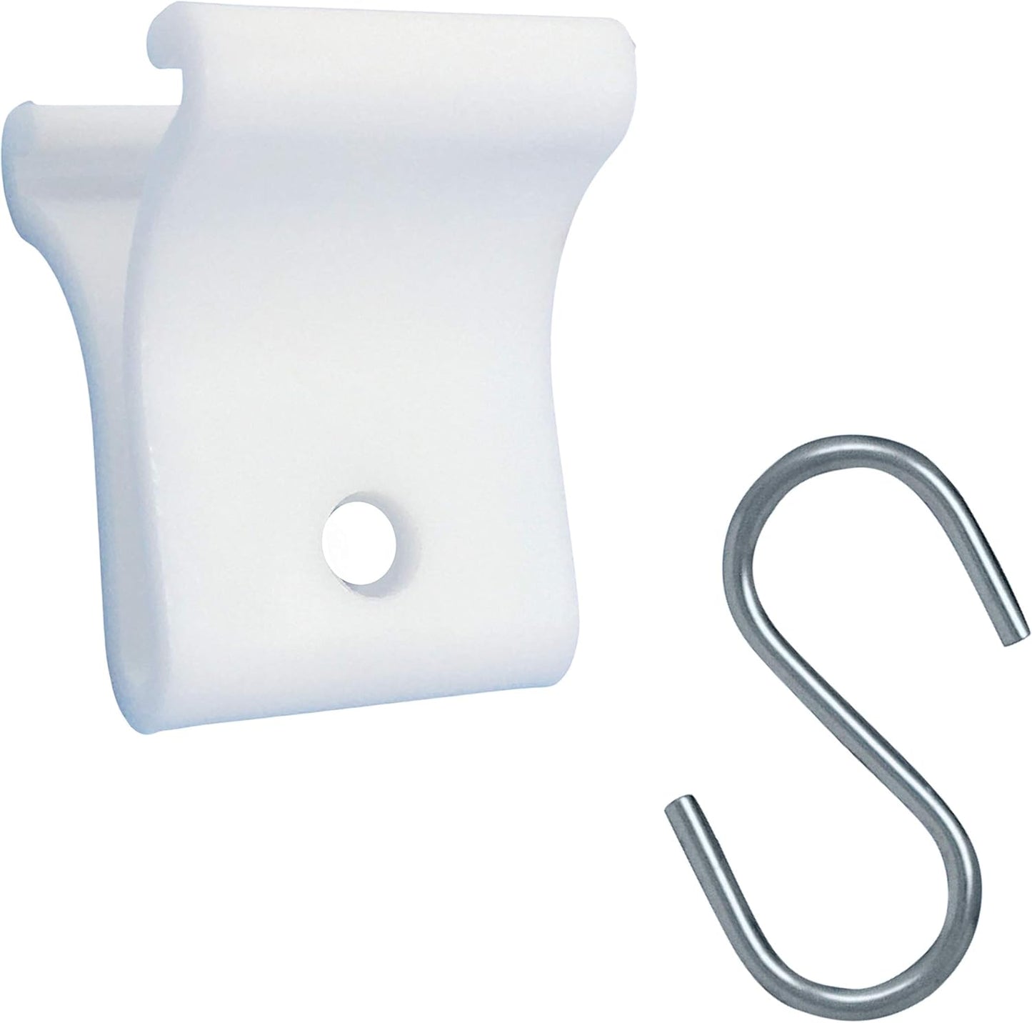White Grid Clips with Drop Ceiling Hooks - 12 Pc Ceiling Hook Kit for Hanging Decorations