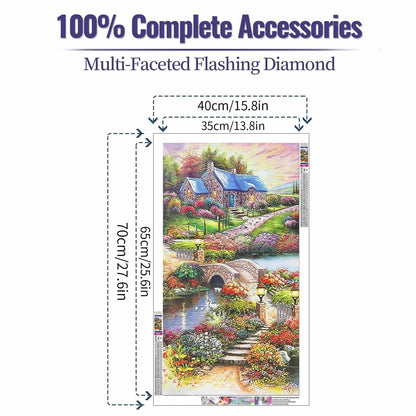 YALKIN Square 5D Diamond Painting Kits for Adults, Large Diamond Art Kits Full Drill Diamond Painting Kit for Adult Beginners, DIY Crystal Picture Art for Home Wall Decor 40 x 70cm/15.7 x 27.6in