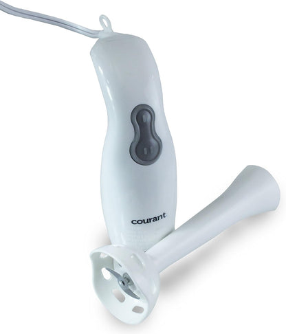 Courant CHB-2001CW 2 Speed Electric Hand Blender with 30 Oz Measuring Cup, White