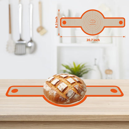 Skiennix Silicone Baking Mat Set - Nonstick Reusable Bread Sling & Loaf Pan Liners | Perfect for Macarons & Pastry