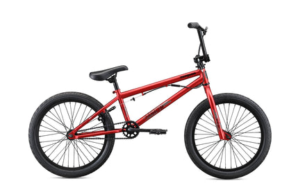Mongoose Legion L10 Kids Freestyle Sidewalk BMX Bike, Beginner Riders, Boys and Girls, 20-inch Wheels, Hi-Ten Steel Frame, Micro Drive 25x9T BMX Gearing, Red