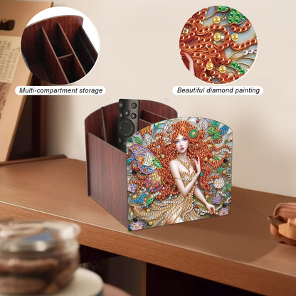 Tontut Diamond Painting Kit Storage Box, Elegant Women's 5D DIY Open Multi-Compartment Organiser Box, for Storing Desktop Items, Handmade Creative Gift