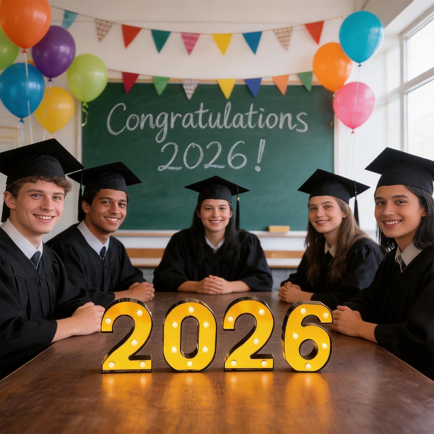 2026 Graduation Decorations Prom Decorations 2026 Black And Gold Graduation Decorations 2026 Light Up Letters 2026 Numbers For Graduation