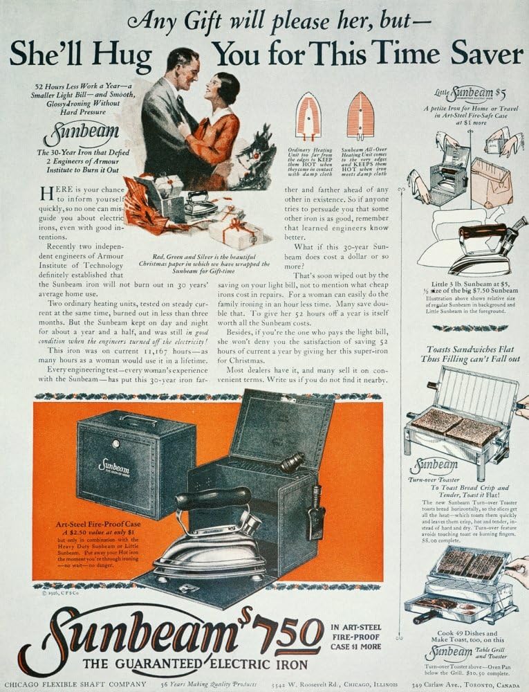 Home Appliance Ad 1926 Namerican Magazine Advertisement Poster Print, 18 x 24