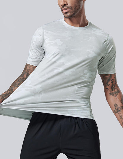 5 Pack Men’s Active Quick Dry Crew Neck T Shirts | Athletic Running Gym Workout Short Sleeve Tee Tops Bulk (Set 11, X-Large)