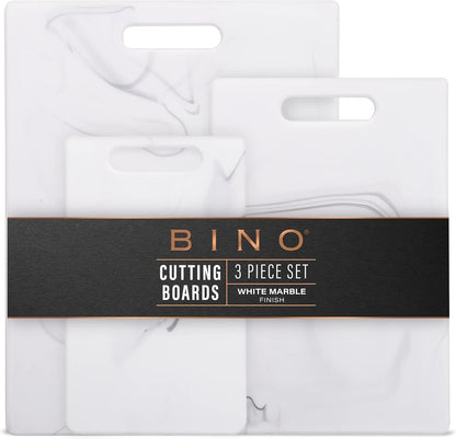 BINO 3-Piece Cutting Board Set, BPA-Free Plastic, Durable, Multipurpose, Dual-Sided, Dishwasher Safe