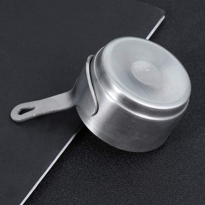 Hemoton Mini Saucepan, Small Heating Pot for Butter, Milk, Cheese Melting, Cookware with Handle, Size S 9.5x5.3x5cm