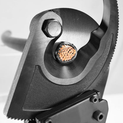 Jameson Ratcheting Cable Cutter | Heavy Duty Industrial Strength | Rated for 750MCM Copper and Aluminum Cables