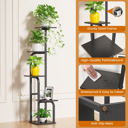 5 Asgolion Tier Plant Stand Indoor, Plant Shelf for Multiple Plants, Flower Pot Holder Shelf, Planter Display Rack