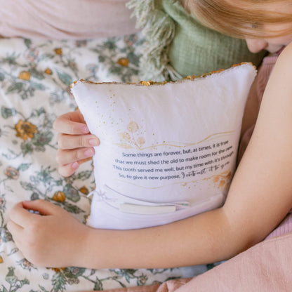 Tooth Fairy Pillow Kit for Girls and Boys - Tooth Fairy Evidence Kit with Tooth Fairy Bag - Multi Color Reversible Sequin and Large Pocket - Tooth Pillow with Tooth Fairy Bag