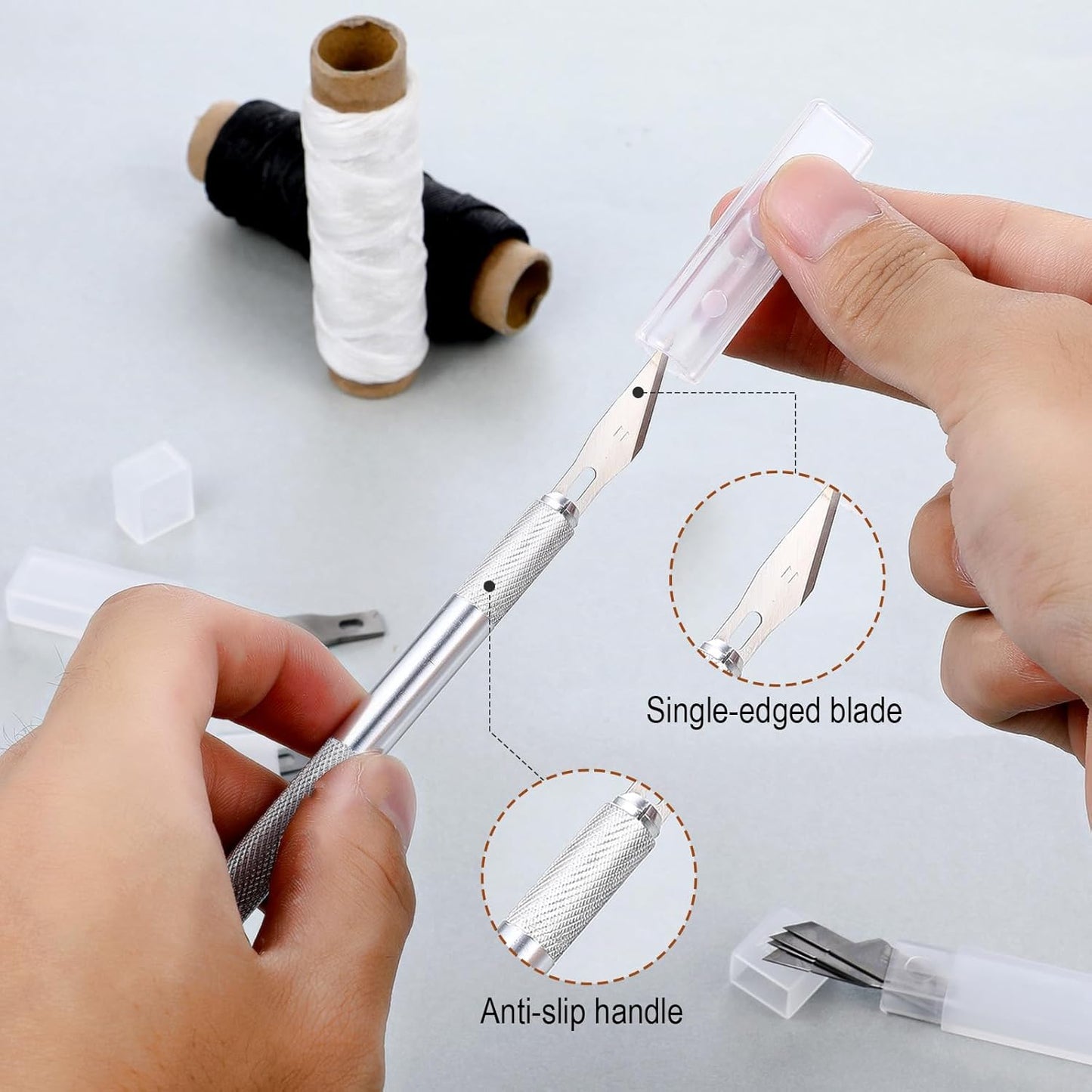 WJIAAA Tool,15 Bread Lame Sourdough Dough Scoring Blades Scoring Knife with Safety Cover for Bread Baking, Stainless