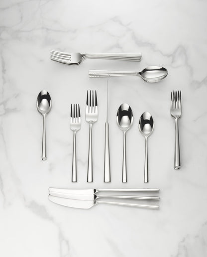 Kate Spade New York Malmo 20-Piece Flatware Set, 4.30 LB, Metallic