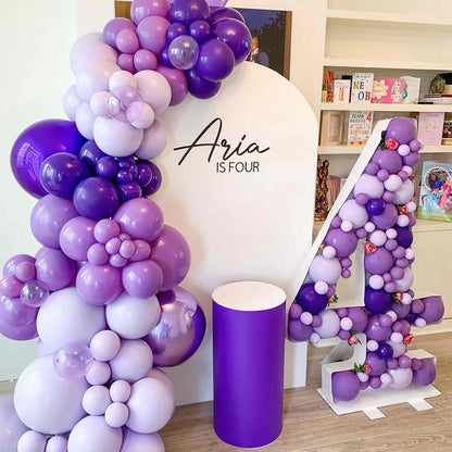 PartyWoo Lavender Balloons - 50 Pcs Mini 5-Inch Light Purple Latex Balloons for Graduation & Baby Showers