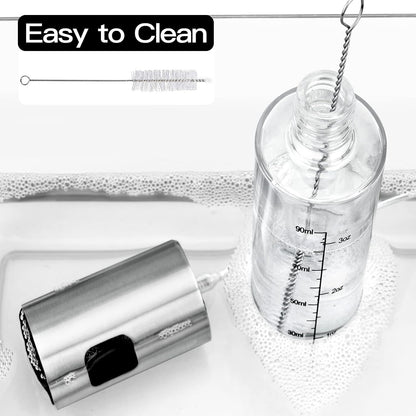 NORBASE Oil Sprayer - Upgraded Refillable Olive Oil Spray Bottle Mister | 2 Pack for Cooking & BBQ