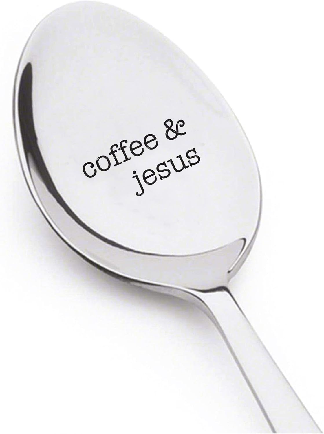 Coffee Spoon, Engraved Jesus - Christian Gifts for Her, Inspirational Kitchen Keepsake