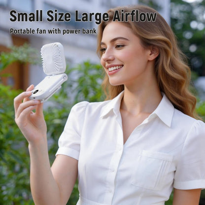onovatpol Mini Portable Handheld Clip On Rechargeable Personal Hand Fan with LED Display, Pocket Battery Operated 100 Speed Adjustable Small Fan for Travel/Outdoor/Concerts/Lash/Makeup/Gift(dark blue)