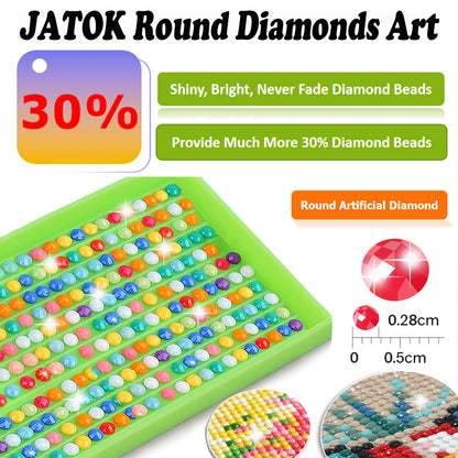 JATOK Large Diamond Painting Kits for Adults (35.5x15.7in), Seaside Sunrise Full Round Drill Diamond Arts, Paint by Diamonds Kits Craft Canvas Perfect for Home Wall Decoration and Relaxation