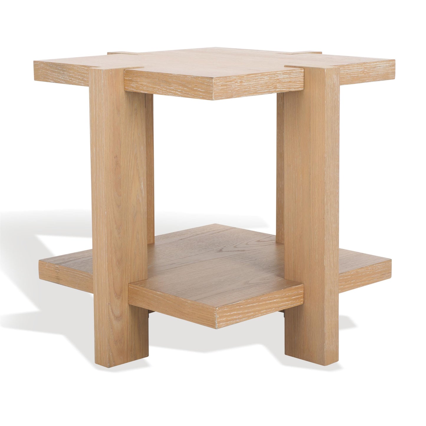 SAFAVIEH Couture Collection Quigley Weathered Grey Square Accent Table