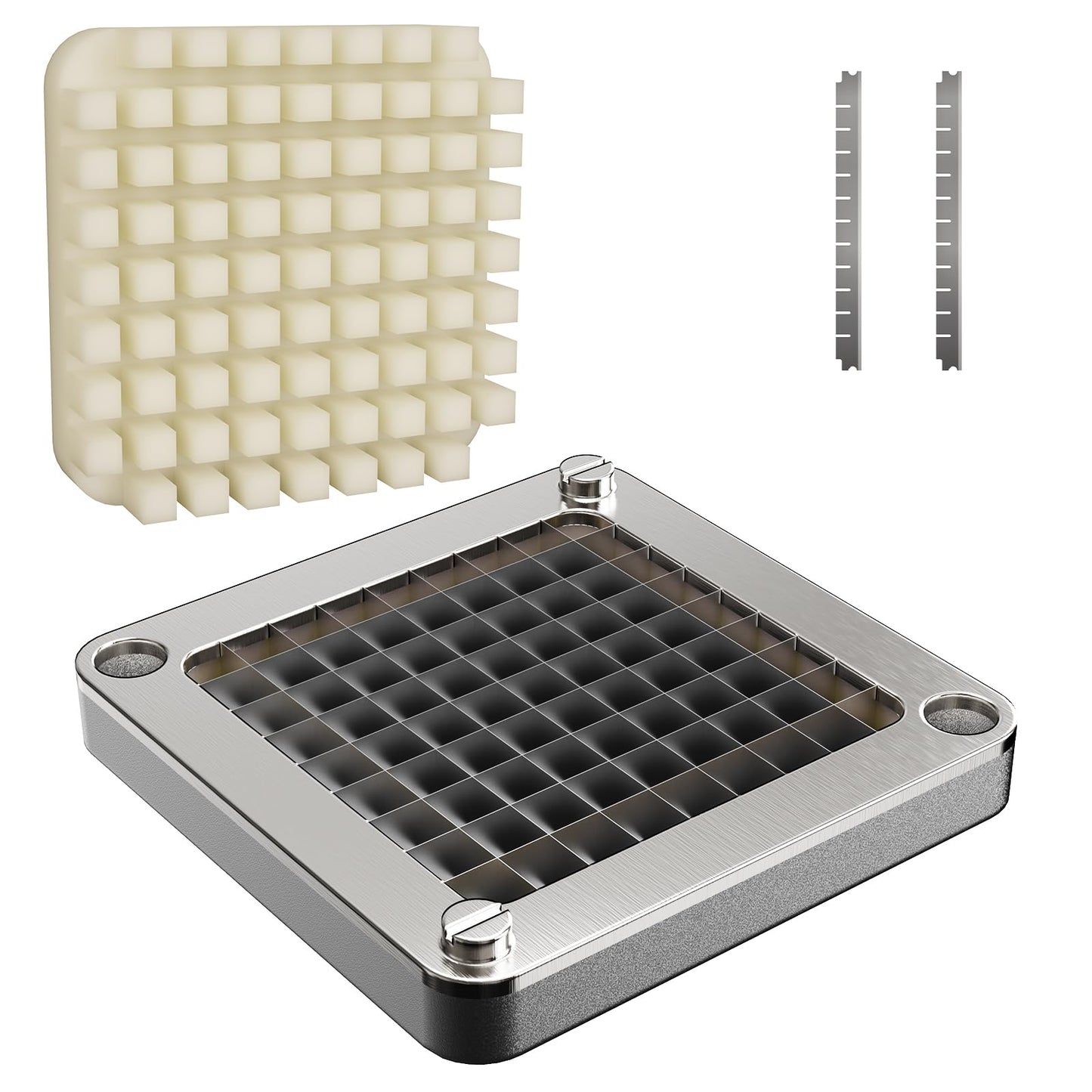 3/8" Vegetable Chopper Blade Replacement, Food-Grade 304 Stainless Steel Dicer Blade for Commercial Vegetable Chopper, Sharp & Durable French Fry Cutter Blade, Easy Clean, Fits Most Chopper Models
