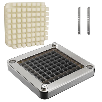 3/8" Vegetable Chopper Blade Replacement, Food-Grade 304 Stainless Steel Dicer Blade for Commercial Vegetable Chopper, Sharp & Durable French Fry Cutter Blade, Easy Clean, Fits Most Chopper Models