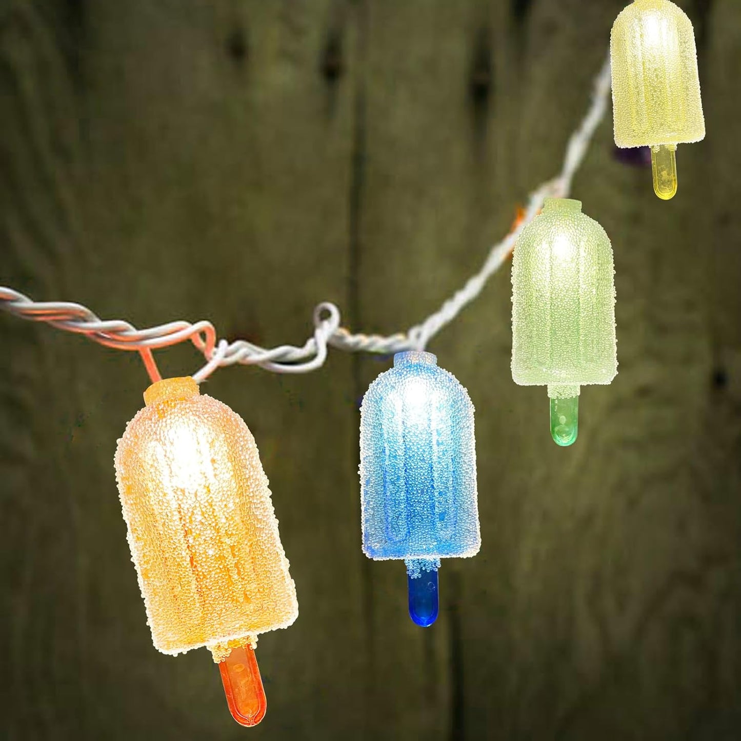 Colorful Ice Cream String Light, 8.5FT Popsicle String Light with 10 Lights, Summer Fairy Night Lights