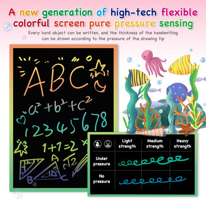 ORSEN LCD Writing Tablet 10 Inch, Colorful Doodle Board Drawing Pad for Kids, Toddler Toys for 3 4 5 6 7 8 Year Old Girls Boys Gifts (Pink)