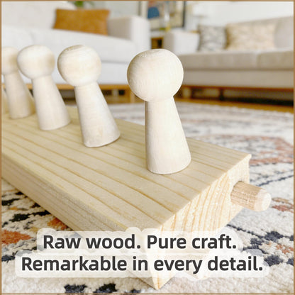 FOBEVTEF 53.9'' DIY Chunky Knit Blanket Loom, Wooden Loom Frame for DIY Throw Blankets, Adjustable Size Hand Knitting Kit | No Needles Required | Foldable & Portable | Beginner Friendly Yarn Craft