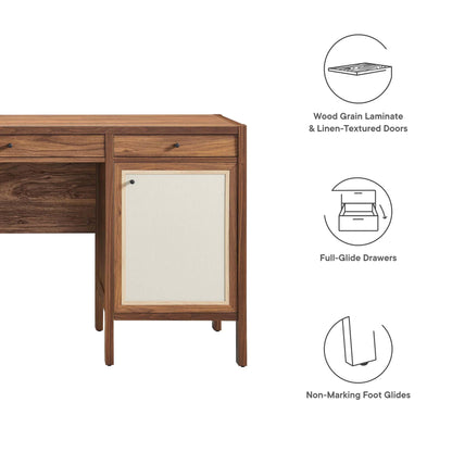 Modway Capri Office-desks, Walnut