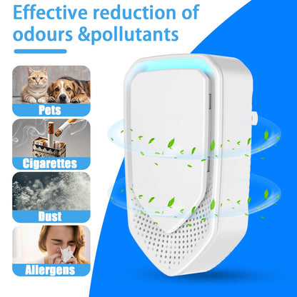 2026 Upgraded Air Ionizers for Home Negative Ion Air Purifier Plug In Quiet Air Ionizers for Dust Mites, Odor, Smoke Dust, Pets, Portable Air Cleaner for Bedroom, Kitchen, Office, 8 Pack