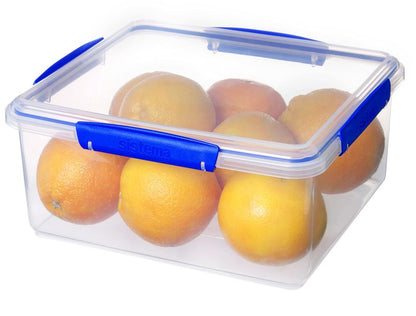 Sistema KLIP IT Large 5L Food Storage Container, Airtight & Stackable, Dishwasher, Freezer, & Microwave-Safe, BPA-Free
