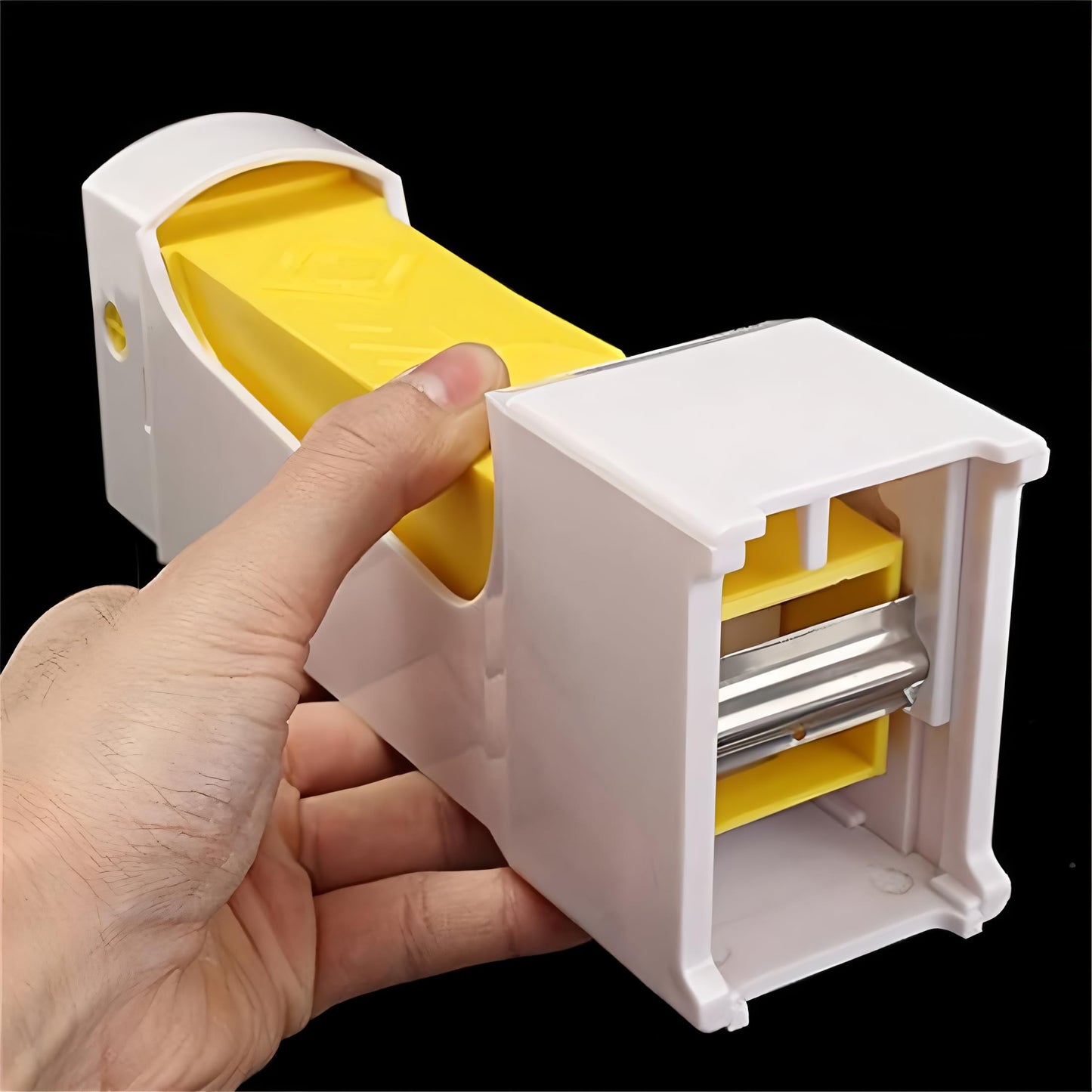 Butter Cutte, Simple One Click Stick Butter Cutter - Butter Cheese Cutter - Butter Dispenser to Store Butter for Making Bread, Cakes, Cookies. (Yellow)