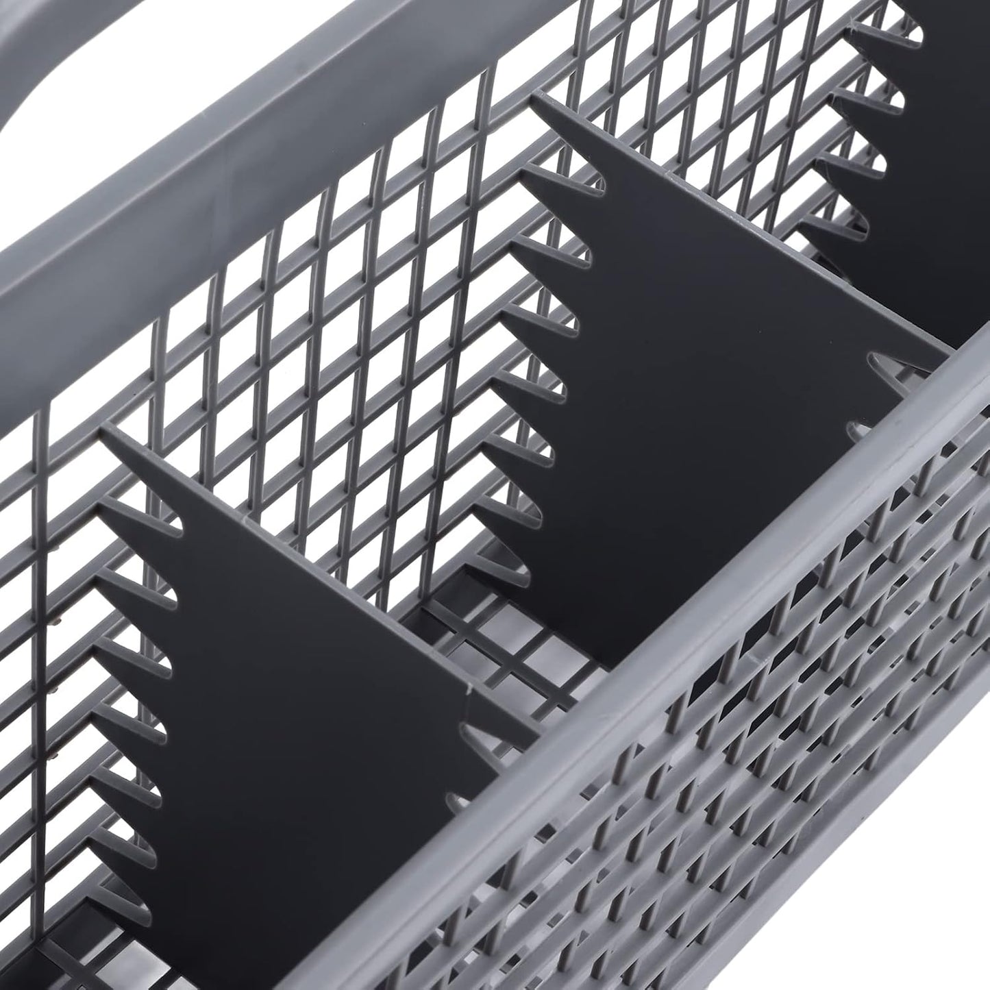 Dishwasher Universal Silverware Replacement Basket, Plastic Cutlery Basket with Open Grid, 19.7 X 8.3 X 3.7in