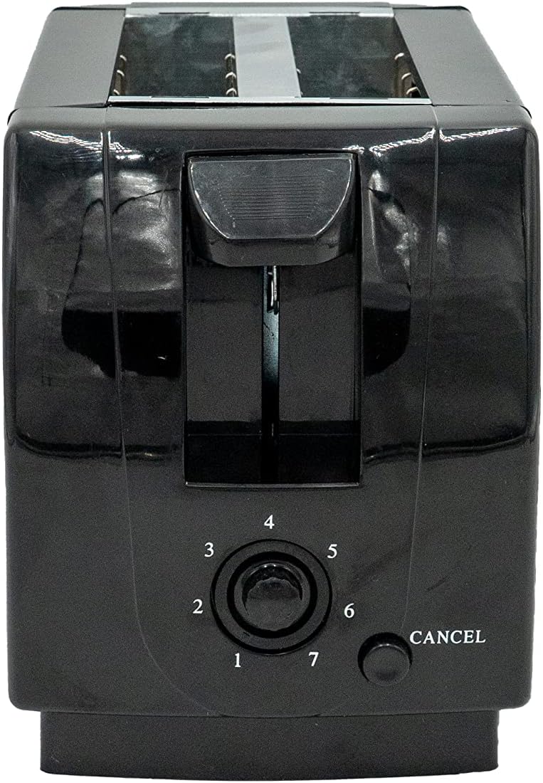 Better Chef 2-Slice Toaster, Economic with Darkness Control, Crumb Tray, Fits Bagel Slice (Black)