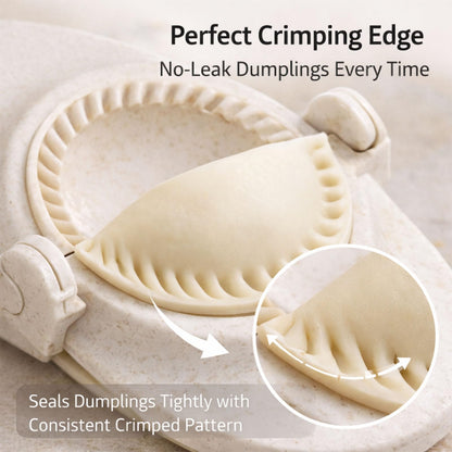 Dumpling Maker Set with Dough Cutter, Easy One-Press Dumpling & Pastry Press Mold for Home Cooking, No Leaking, Secure Seal, 3 Sizes (4", 3", 2.6")