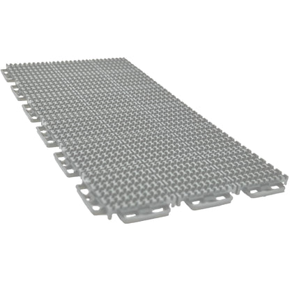 Caliber ProTech XT Garage Flooring, Trailer Flooring, Interlocking Traction Tiles, 9” x 18”, Grey, 24-Pack