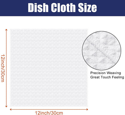 12 12 Inch 8 Pack, Homaxy Microfiber Waffle Weave Kitchen Dish Cloths, x Ultra Absorbent and Solid Color Dish Towels