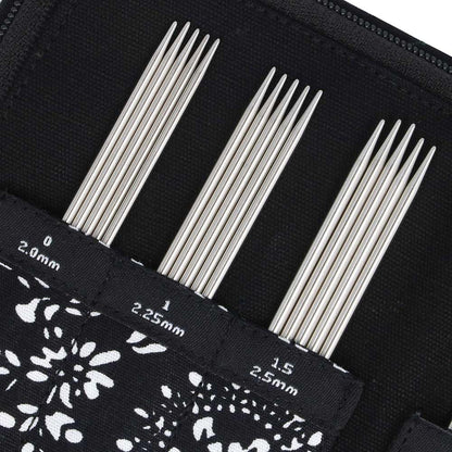 ChiaoGoo Double Point Sock Set, Stainless Steel, 6-inch (15 cm)