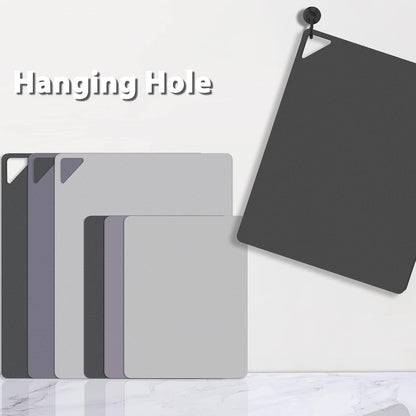 WK Flexible Cutting Board Set of 6, Plastic Cutting Boards for Kitchen, Non Slip Mats with Hole, BPA Free, Dishwasher