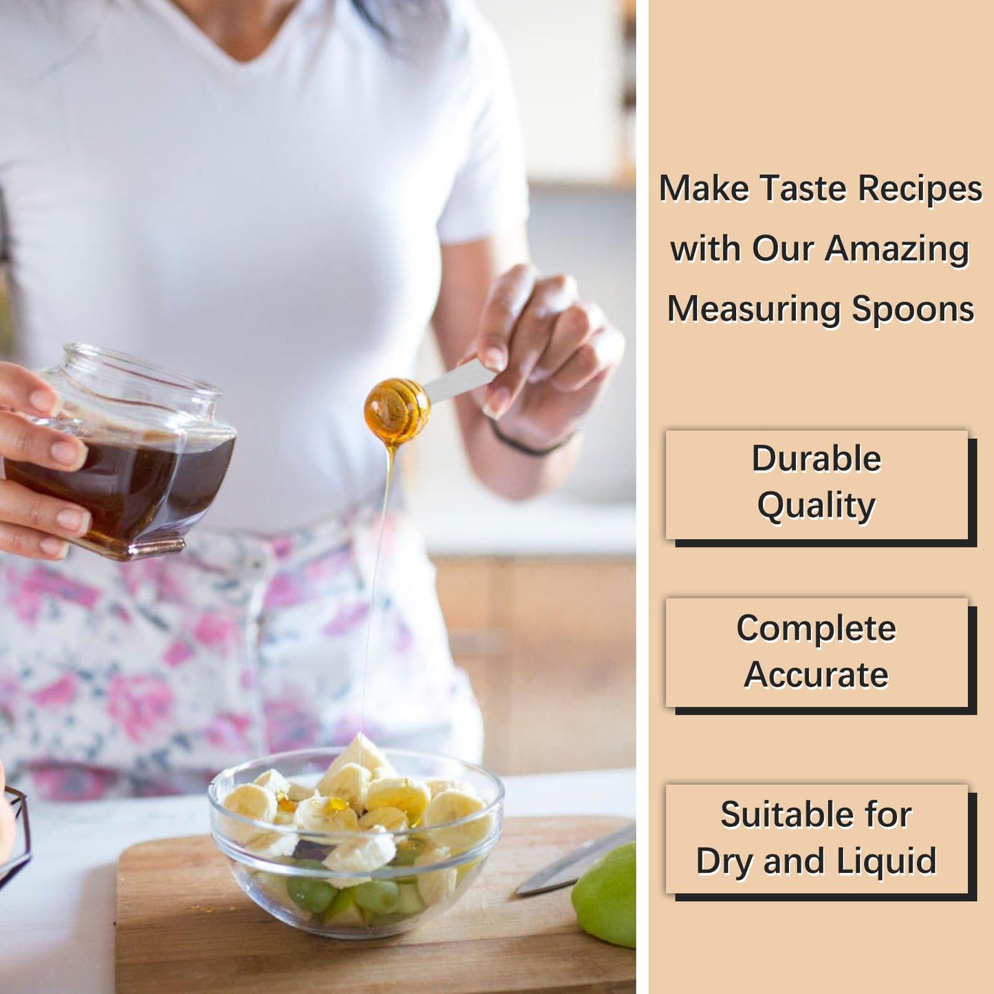 BERYLER 5PCS 1tsp (1/3tbsp, 5ml) Single Measuring Spoon, Stainless Steel Individual Teaspoons Only