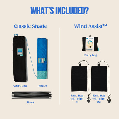 Shibumi Shade 3.0 Version | Wind-Powered Beach Tent Shade Canopy | Sets Up in 3 Mins | 150 Sq. Ft. of Shade for up to 8 People | Includes Wind Assist | UPF 50+ Sun Protection