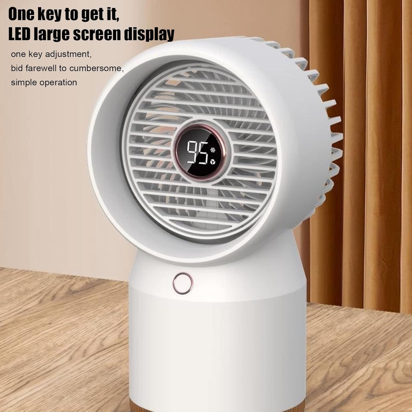 ENZZ Car Air Conditioner, USB Powered, Fast Cooling, Mini Camping Air Conditioner for Home, Office, Car