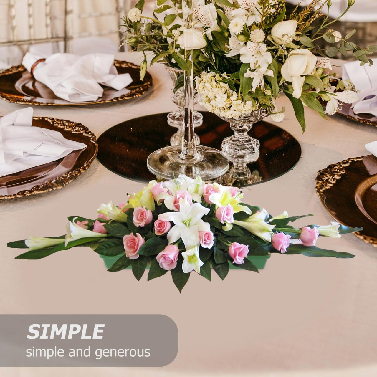 Garneck 10pcs Floral Foam Tray Plastic Foam Trays for Flower Arrangements Wedding Party Decoration Supplies