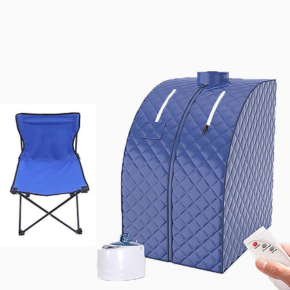 Portable Steam Sauna Spa Indoor Sauna Tent Remote Control 60 Minute Timer Included One Person Sauna for Therapeutic Relaxation at Home