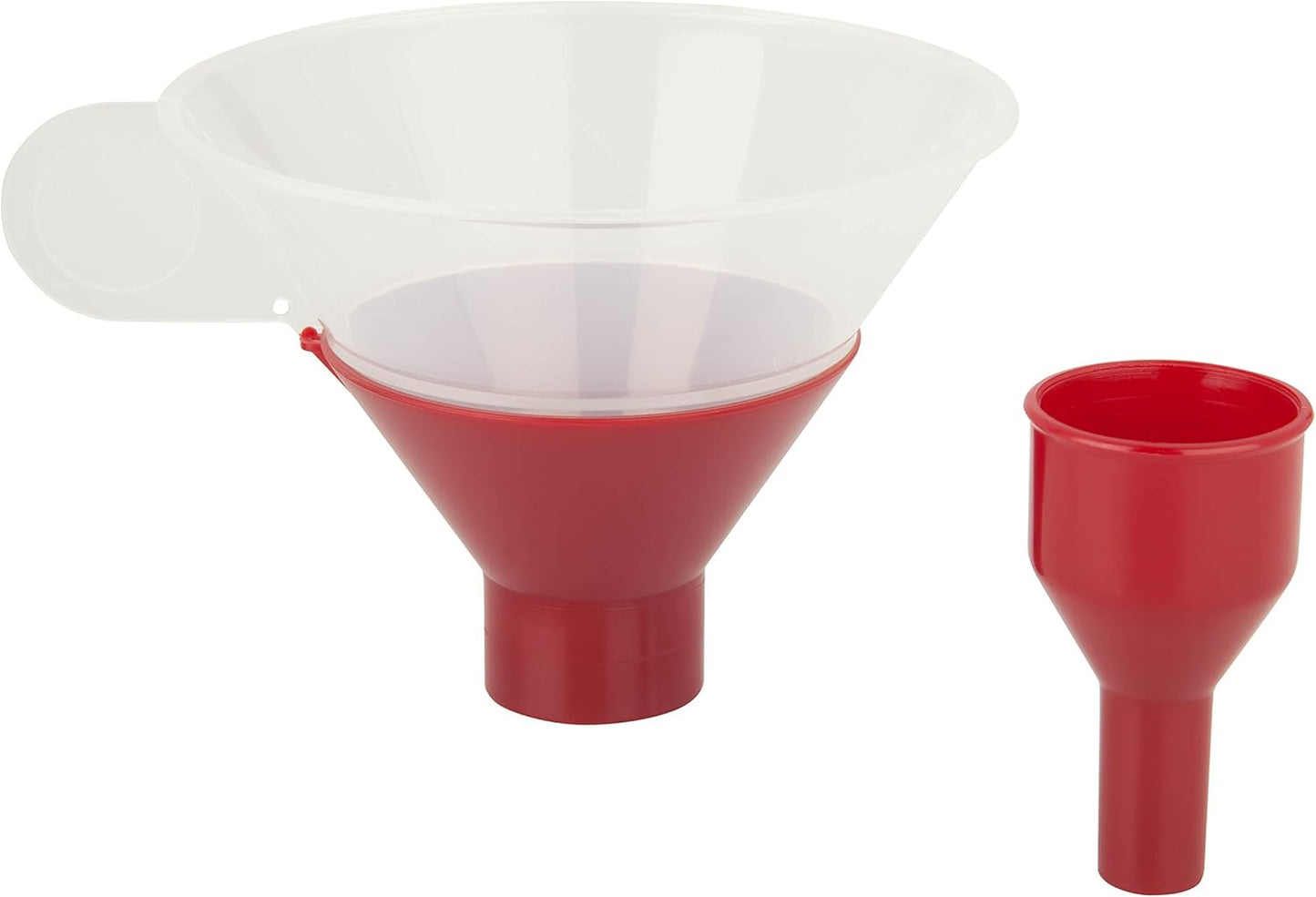 Zevro SMFR103 Smart Funnel Kitchen Funnel, Red, with Pour-Control System